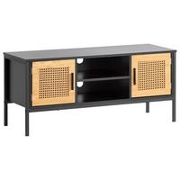 Nizka Omarica Wl6.831 - črna/rjava, Konvencionalno, kovina/leseni material (110/48/40cm) - Livetastic