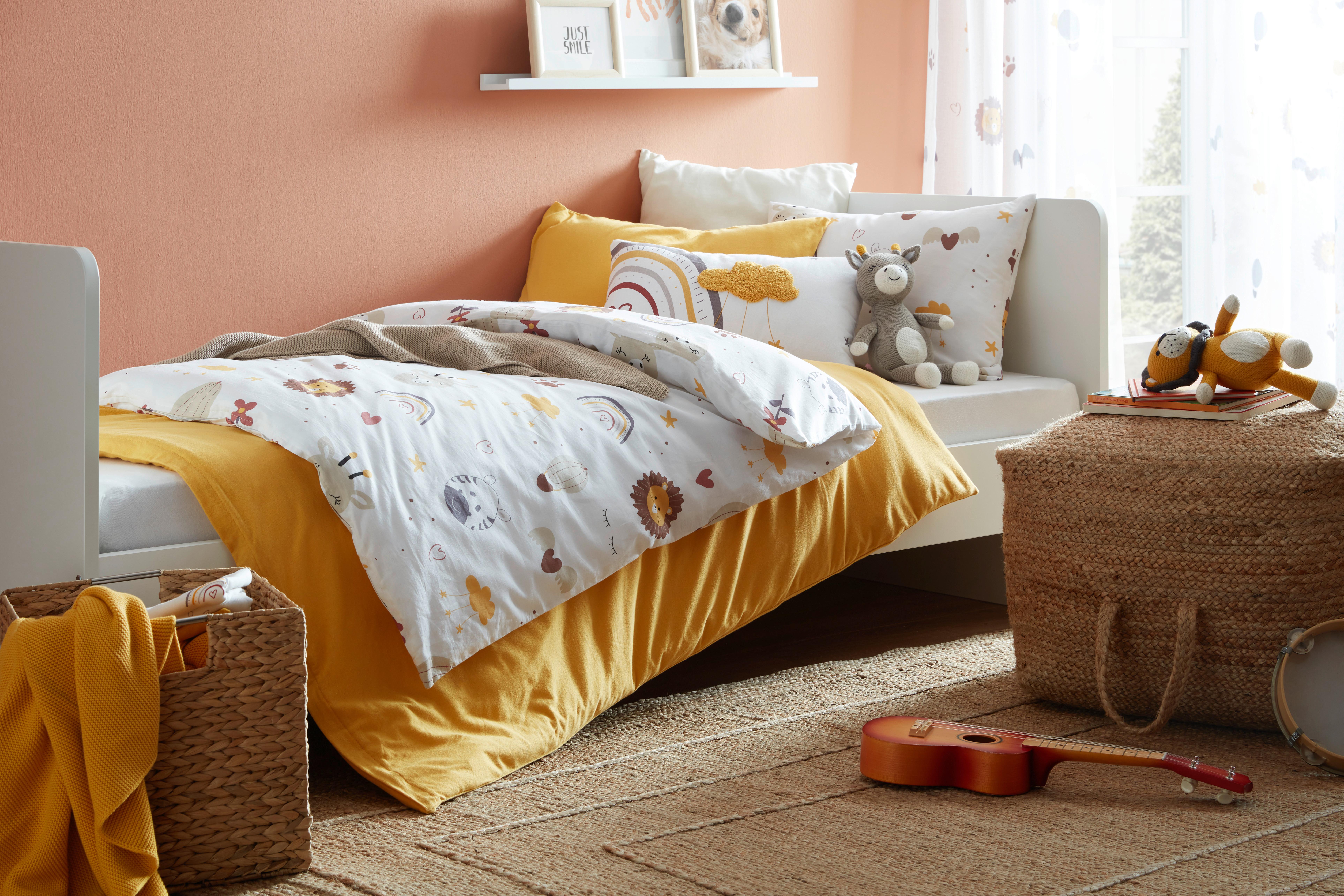 Pouf Bae in Beige - Beige, MODERN, Textil (60/60/35cm) - Bessagi Home
