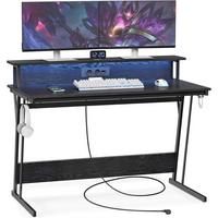 Computertisch Schwarz - Schwarz, Trend, Holzwerkstoff/Metall (120/60/91cm) - MID.YOU