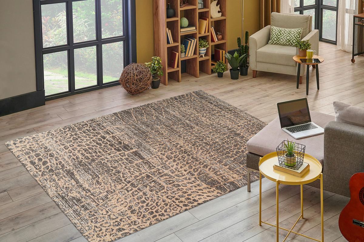 Flachwebeteppich Davio 300 - Beige, Konventionell, Textil (160/230cm) - Kayoom