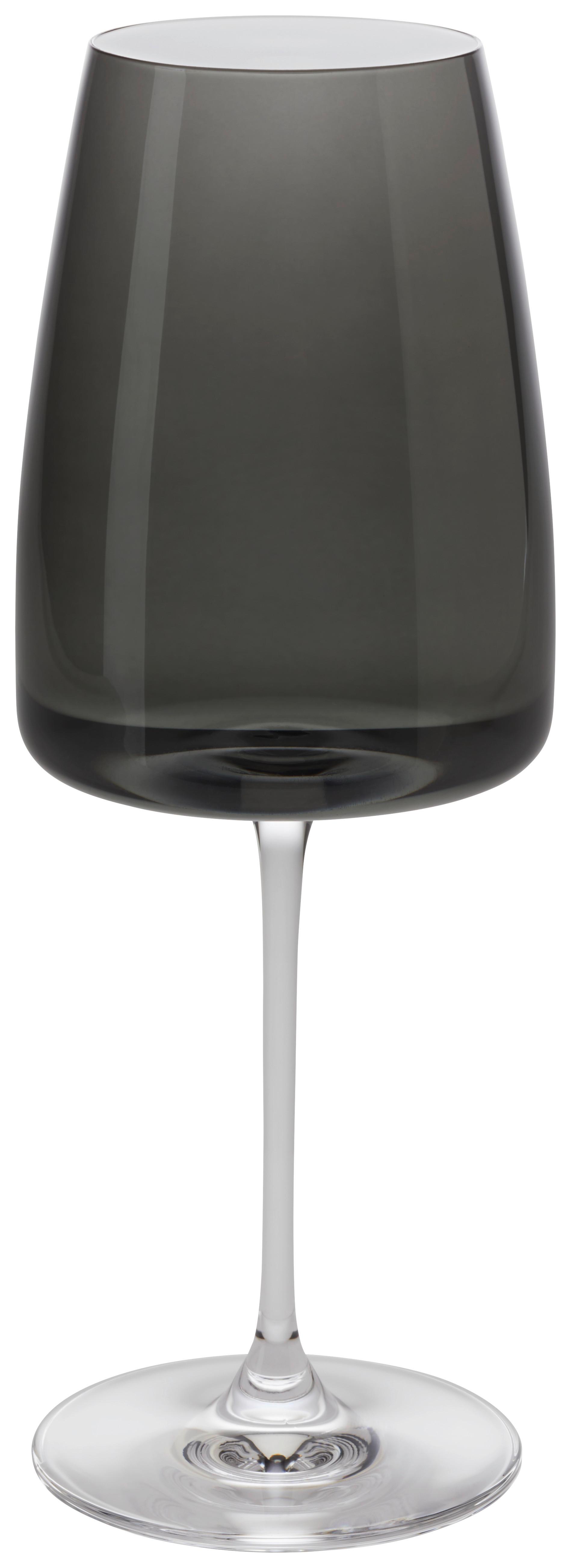 Rotweinglas Nicki ca. 510ml - Schwarz, Modern, Glas (8,5/23cm) - Premium Living