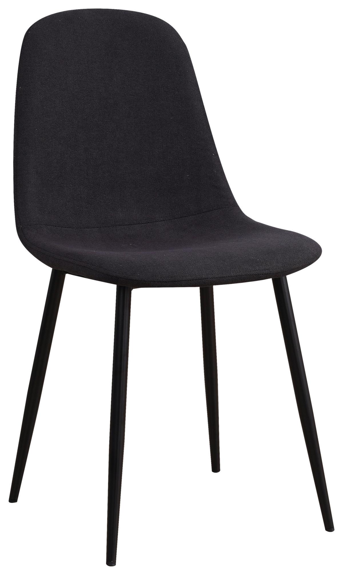 KRZESŁO LOLA - czarny, Basics, metal/tkanina (43/85/54cm) - P & B