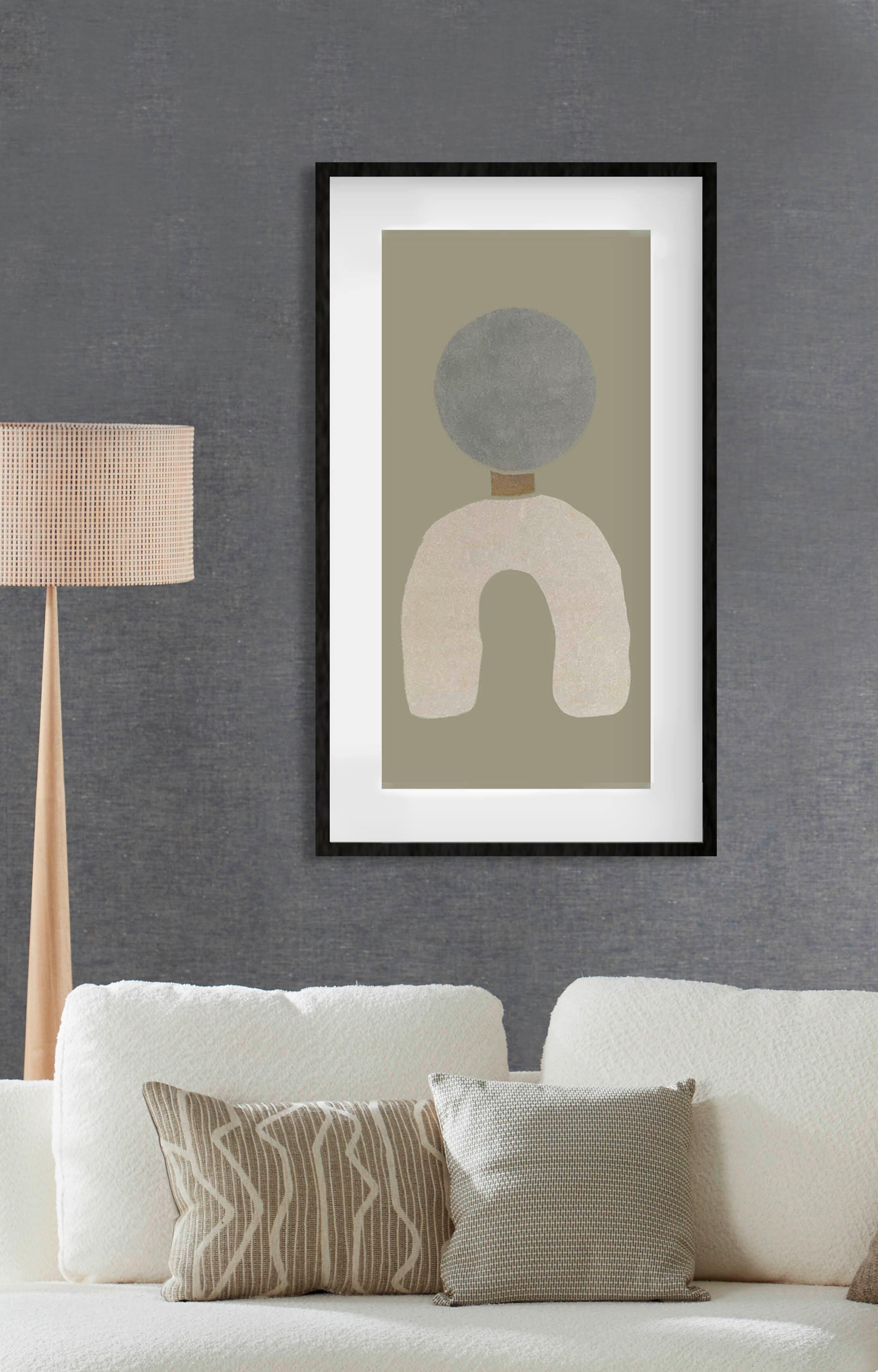 BILD FEEL-GOOD-003-70X118-FRX-FRZW - Beige/Schwarz, Basics, Holz/Kunststoff (70/118/10cm)