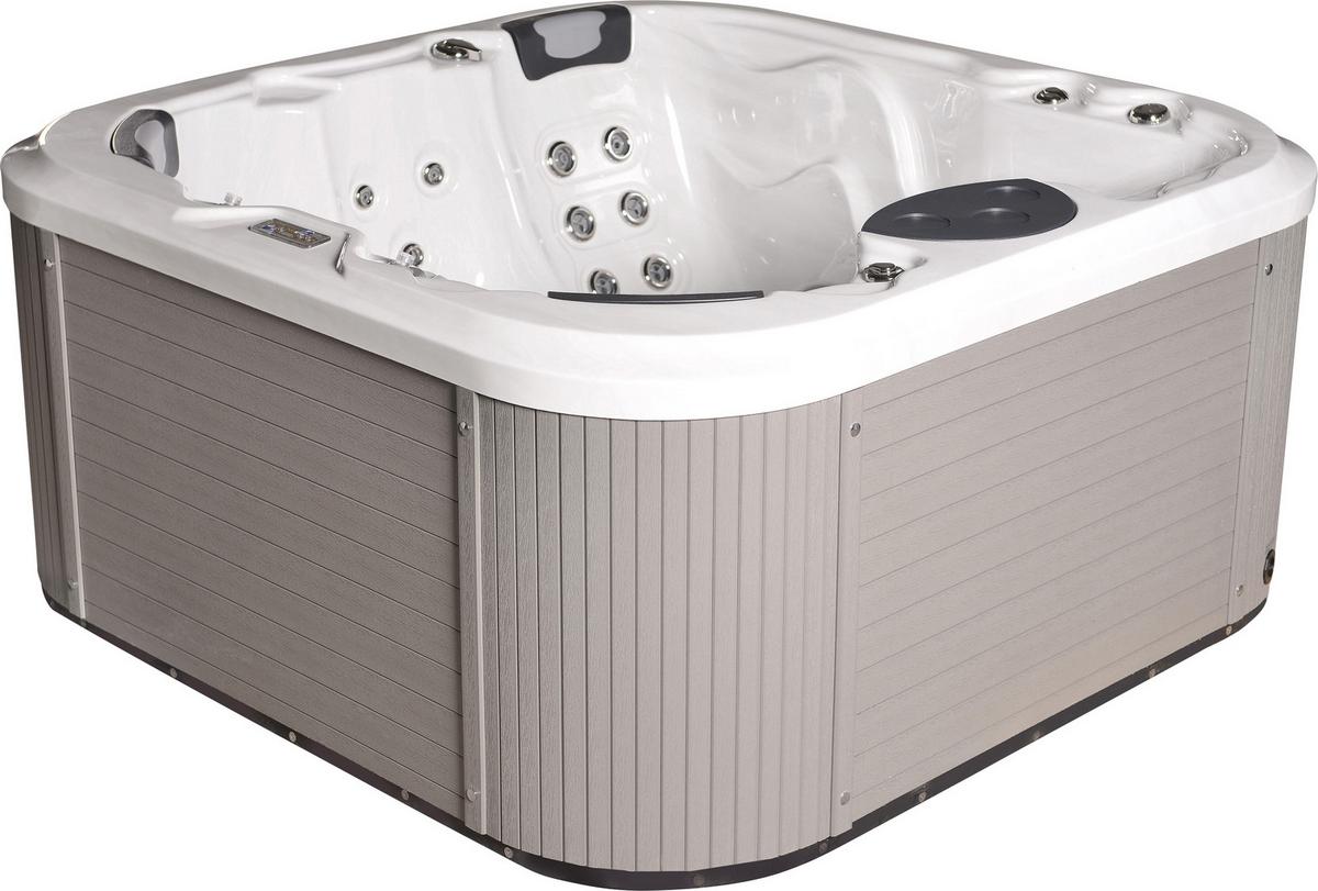 Whirlpool Florenz Grau/Weiß - Weiß/Grau, MODERN, Kunststoff (200/200/91cm)