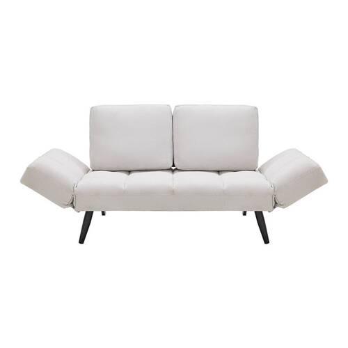 Zofa Aurelia, Naravne Barve, Ležišče - črna/naravne barve, Moderno, kovina/tekstil (191/73/78cm) - Bessagi Home