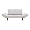 Schlafsofa Aurelia Naturfarbe Webstoff - Schwarz/Naturfarben, MODERN, Holz/Textil (191/73/78cm) - Bessagi Home