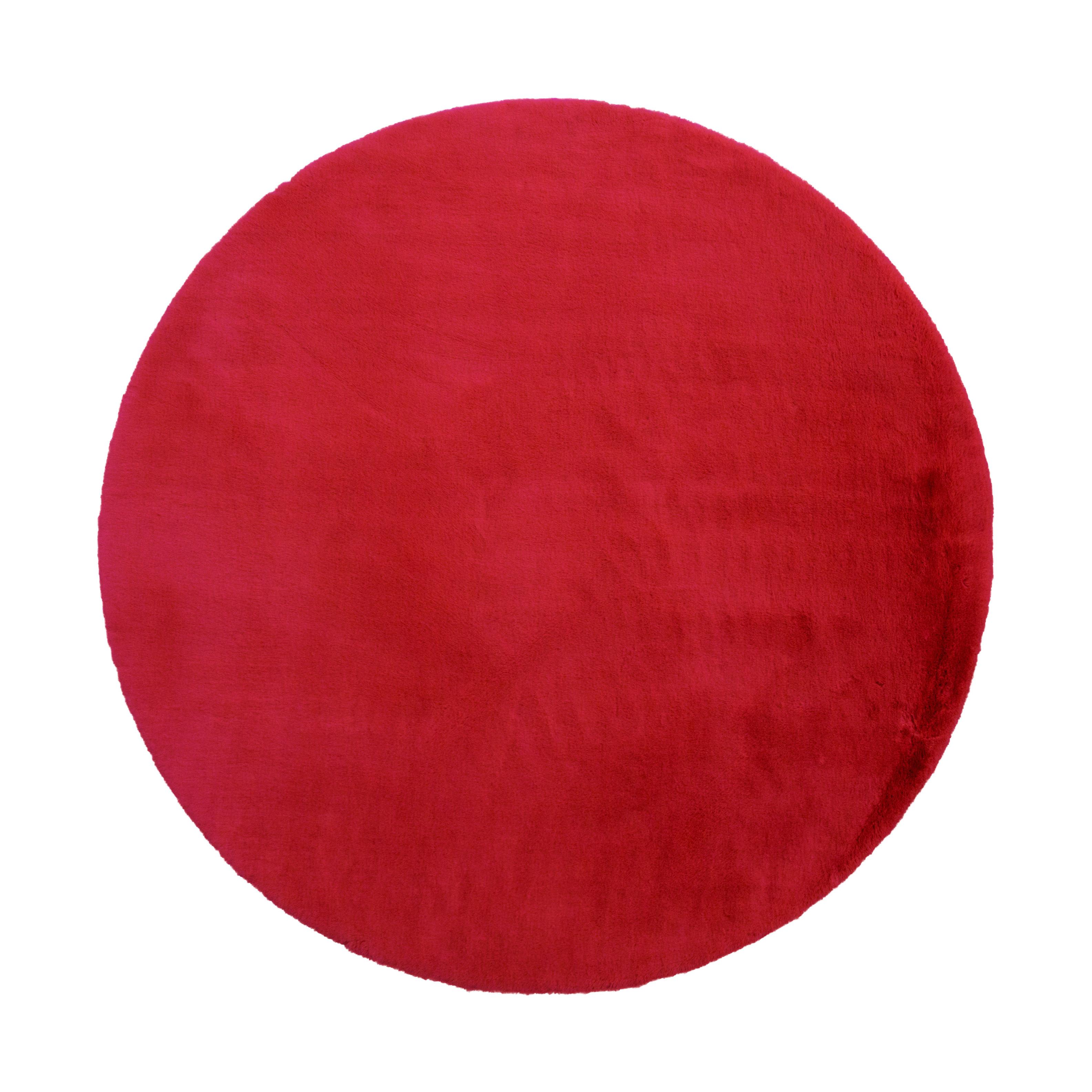 Műszőrme Caroline 120cm - piros, Modern, textil (120cm) - Mömax