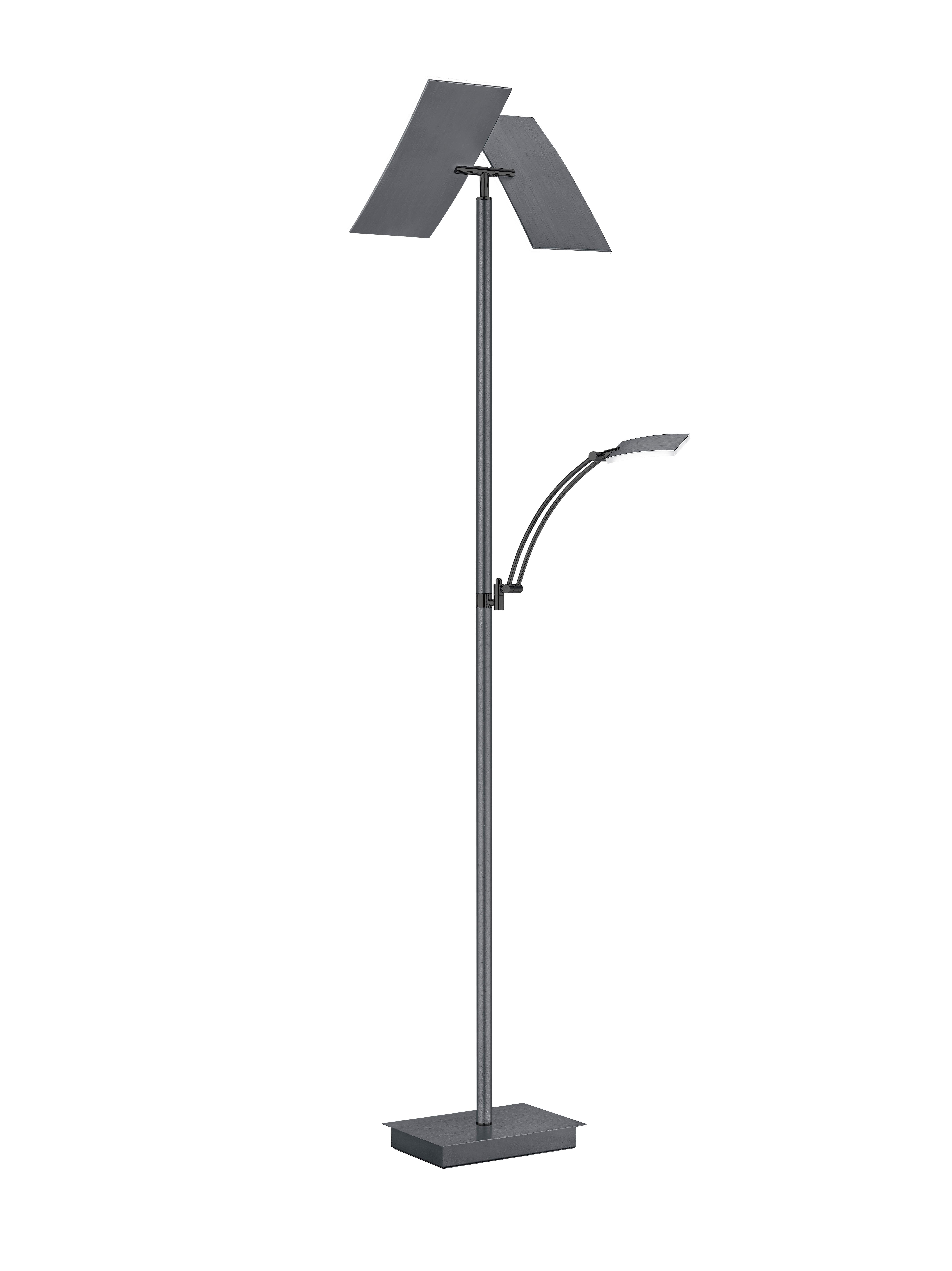 LAMPA STOJĄCA LED 60556/2-39 ANDY - antracytowy, Design, metal (50/185cm) - Hell