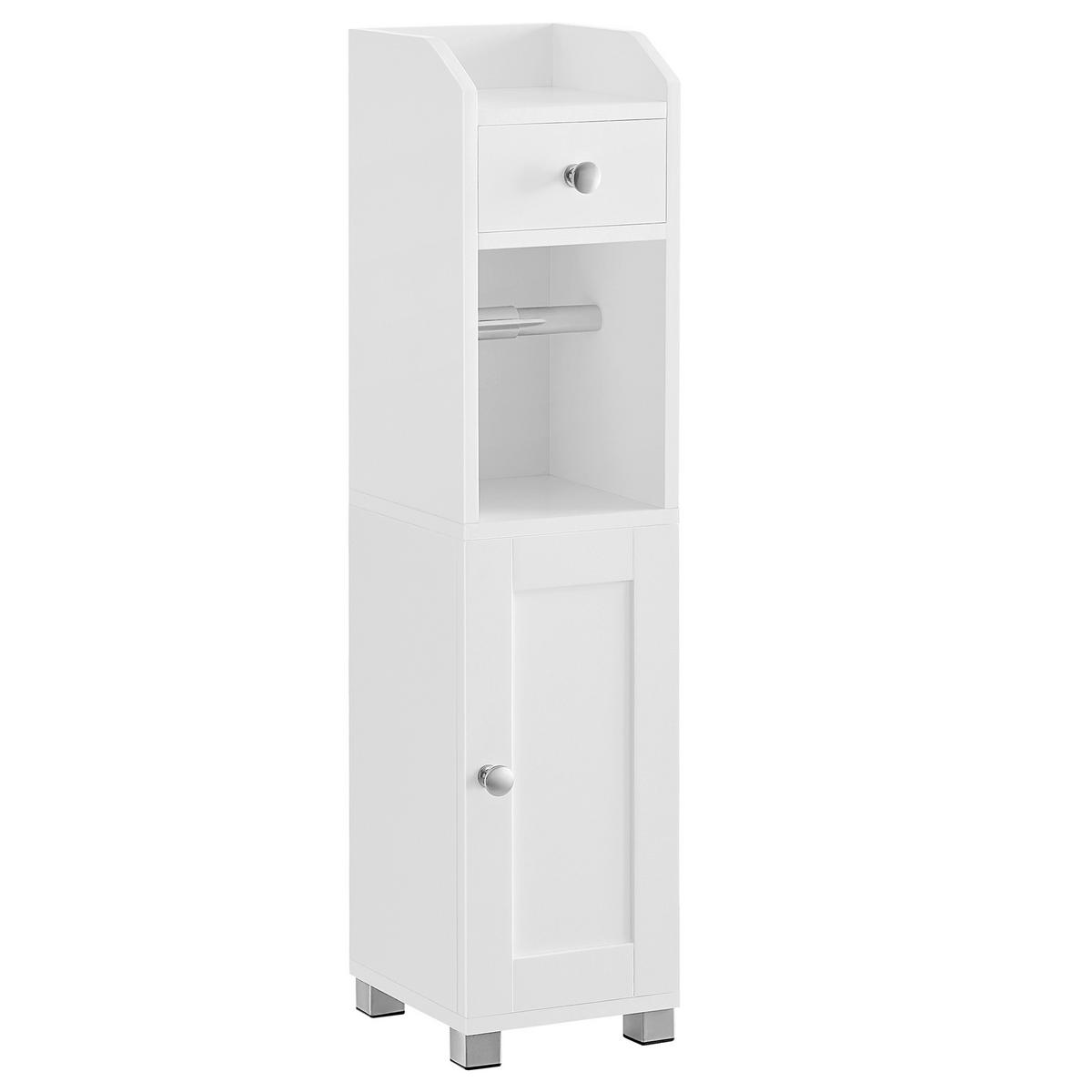 MIDISCHRANK BATHROOM CABINET - Zinkfarben/Weiß, MODERN, Holzwerkstoff/Metall (18/76,4/20cm) - MID.YOU