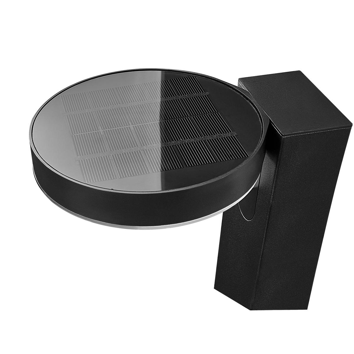Solarleuchte Rica Round Garden Schwarz max. 5 Watt - Schwarz, Basics, Kunststoff (15/15/60cm) - Nordlux