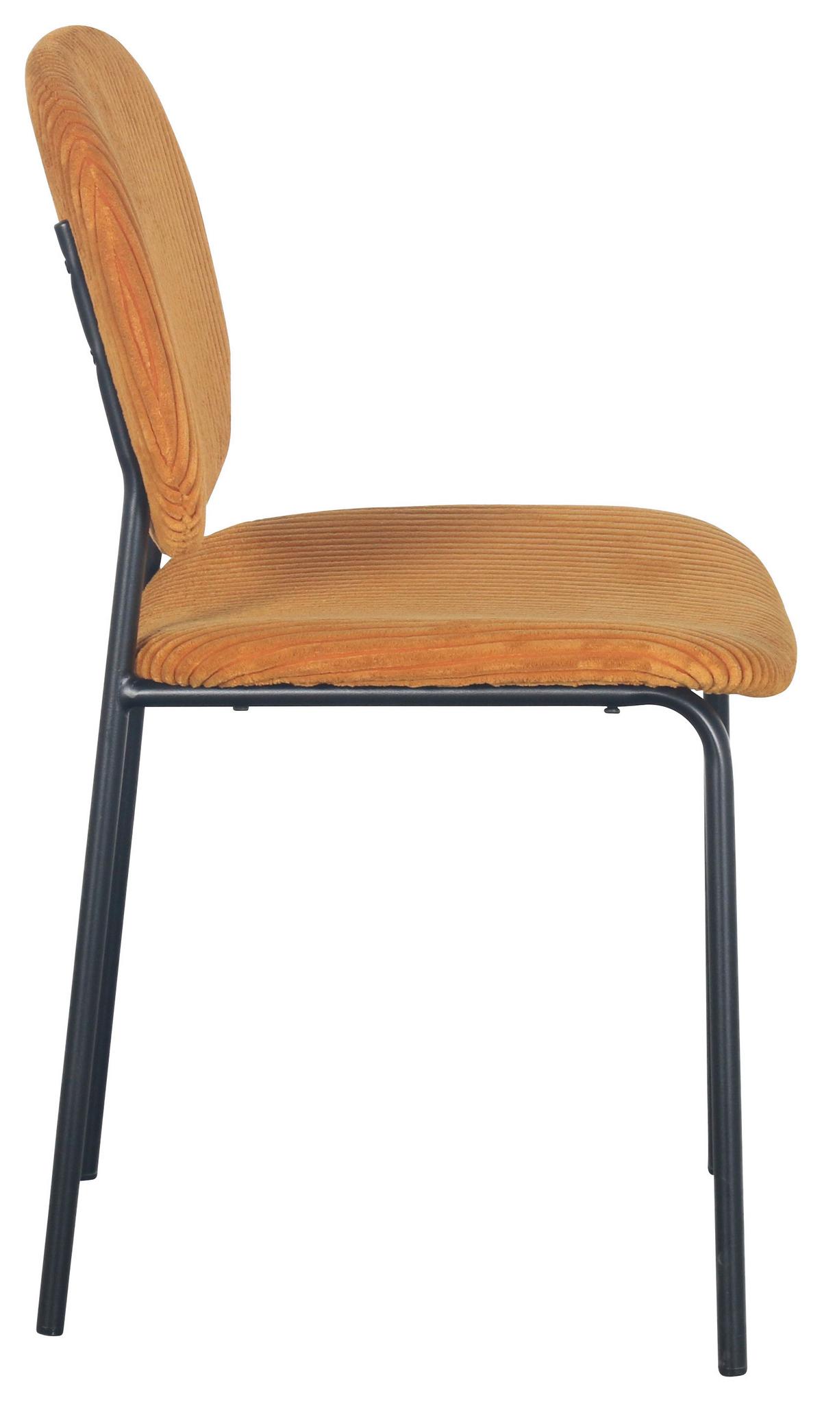 Stuhl Ira in Gelb - Gelb/Schwarz, MODERN, Holz/Textil (47/83/53cm) - Mömax