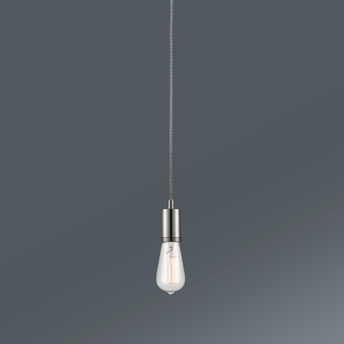 Schnurpendel Jannis max. 25 Watt - Chromfarben, MODERN, Metall (120cm) - Modern Living