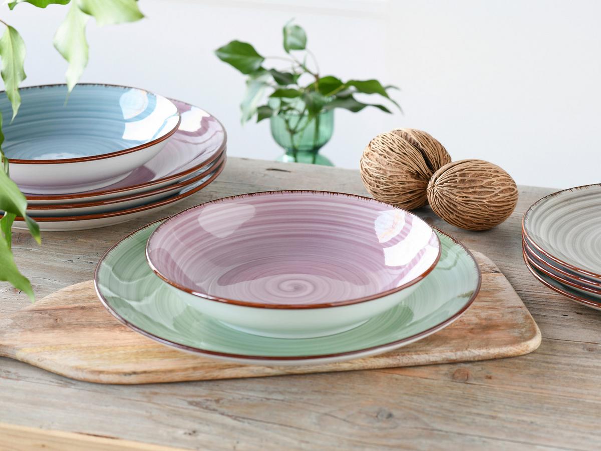 Jedilni Servis Samba, 12-Delni - večbarvno, Basics, keramika - Creatable