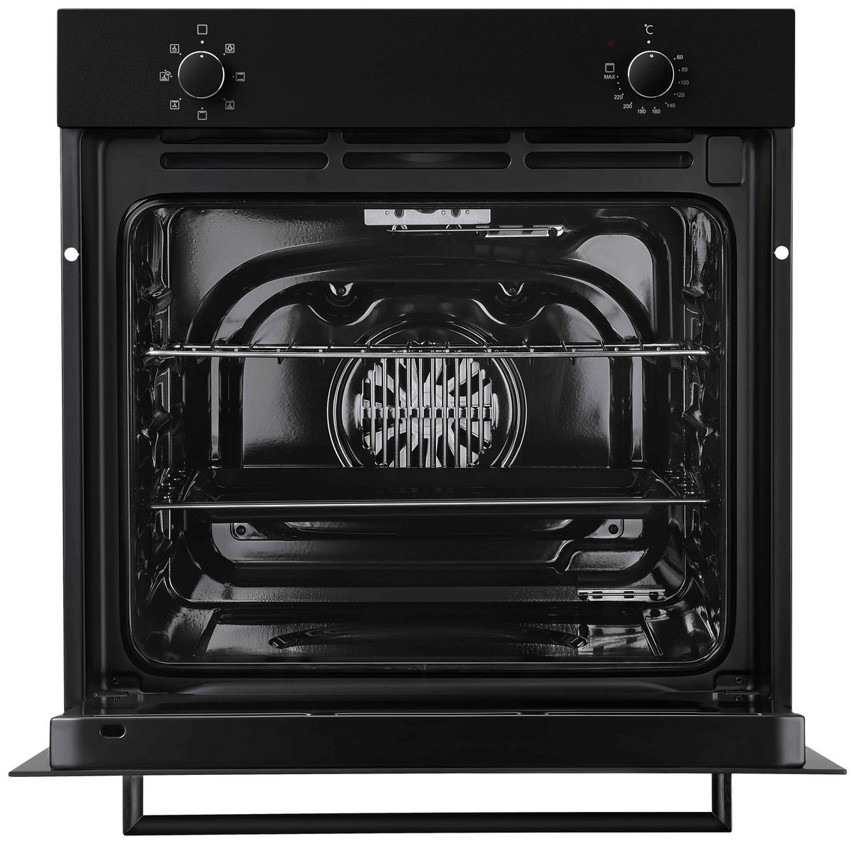 Set S Štedilnikom Aset121m4400 - črna, Basics, kovina/steklo (59,5/64,5/52,1cm) - Respekta