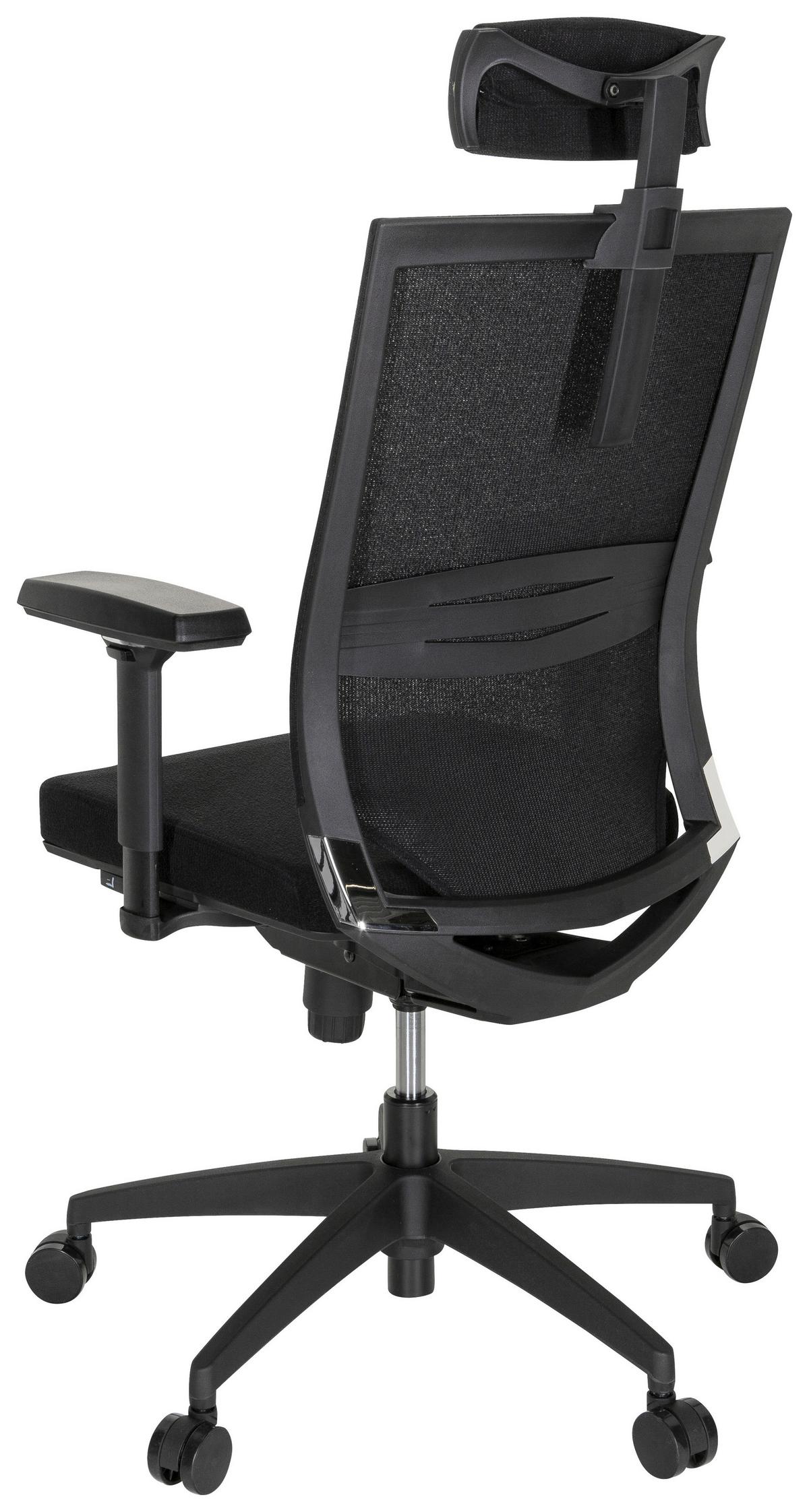 Pisarniški Stol Porto Max High I, Črna - črna, Moderno, umetna masa/tekstil (63/113/65cm) - MID.YOU