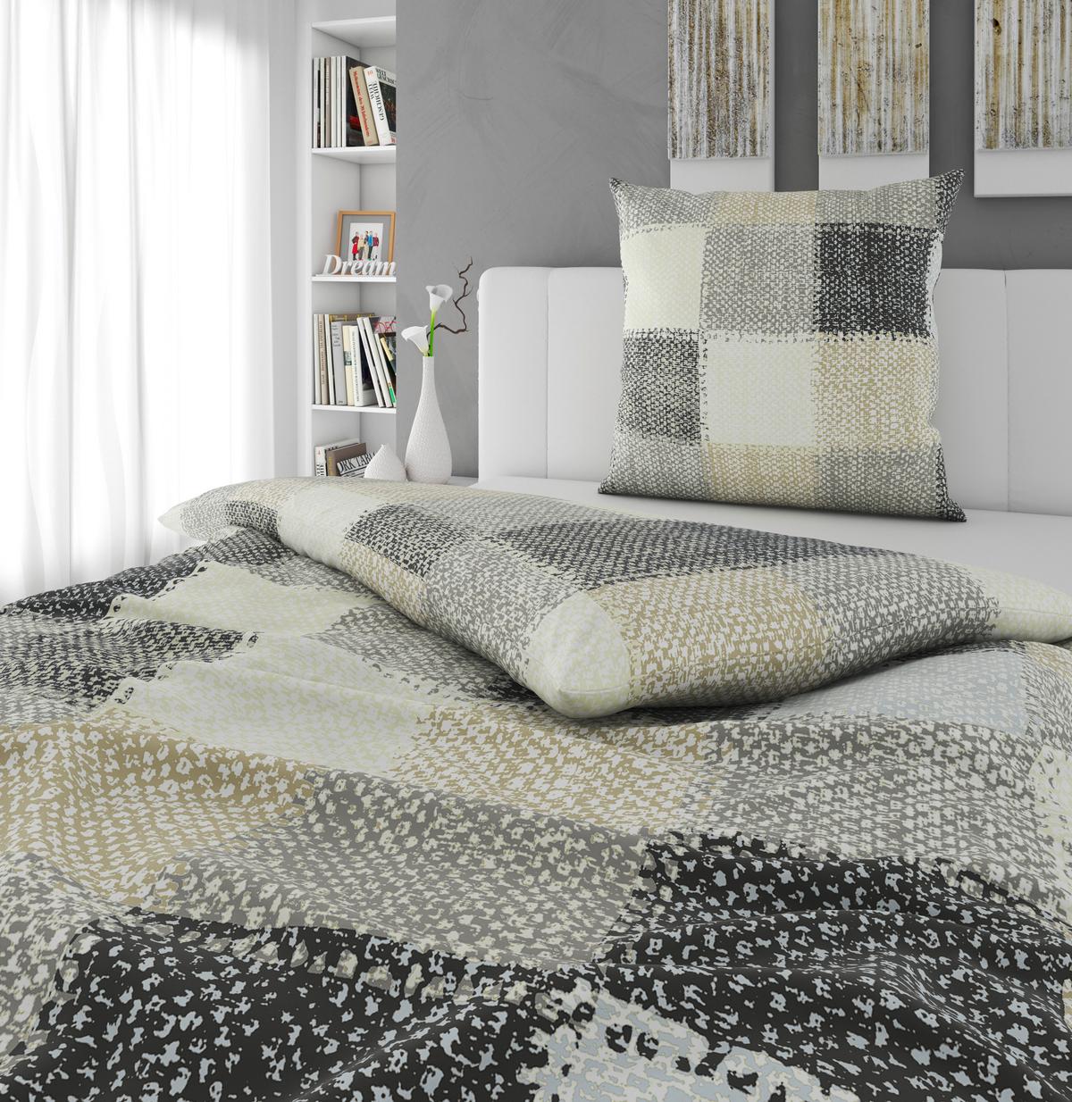 POŚCIEL ARTANA - szary, tkanina (135/200cm) - Novel