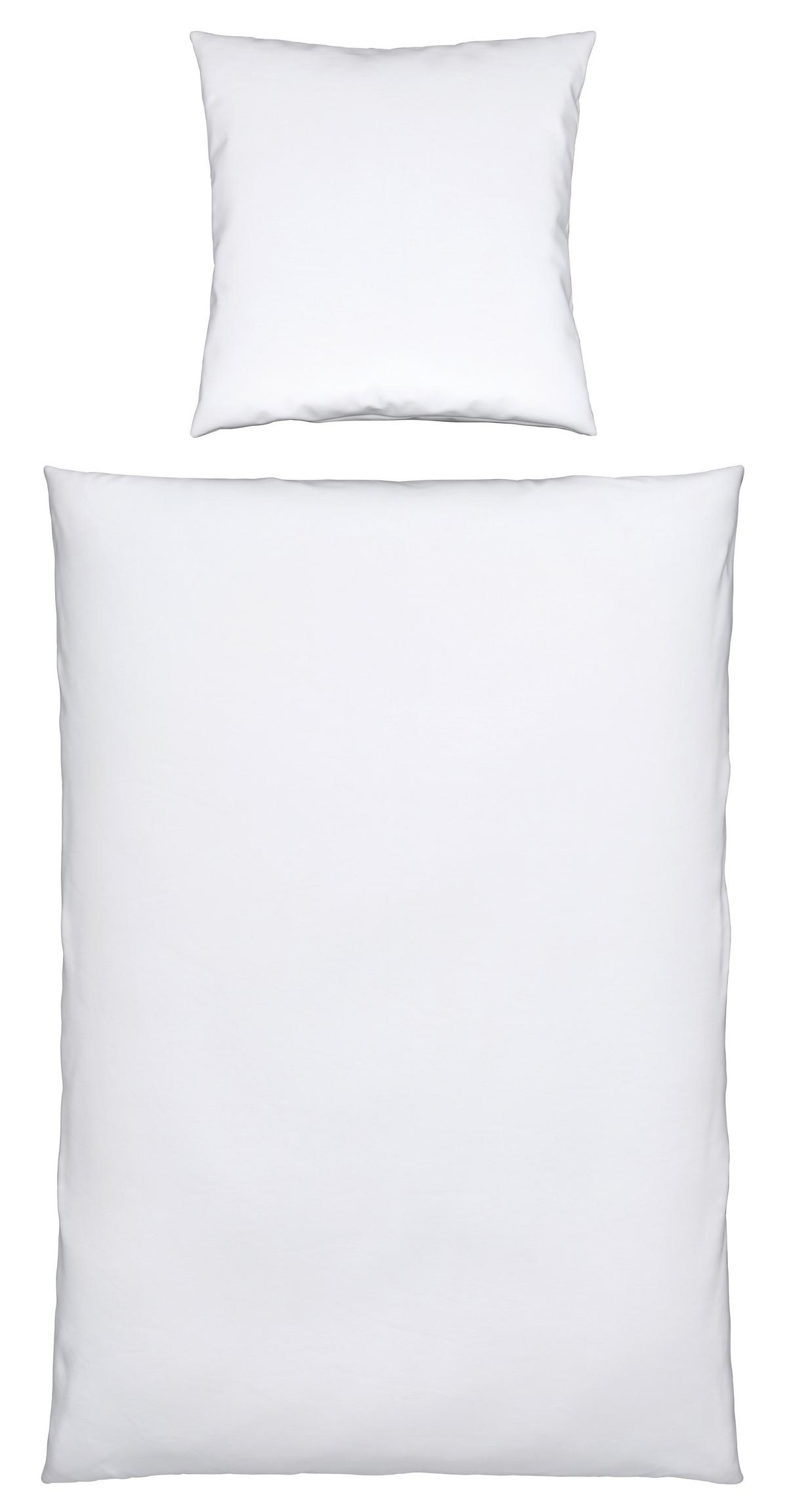Bettwäsche Ilvy in Weiß ca. 135x200cm - Weiß, MODERN, Textil (135/200cm) - Modern Living