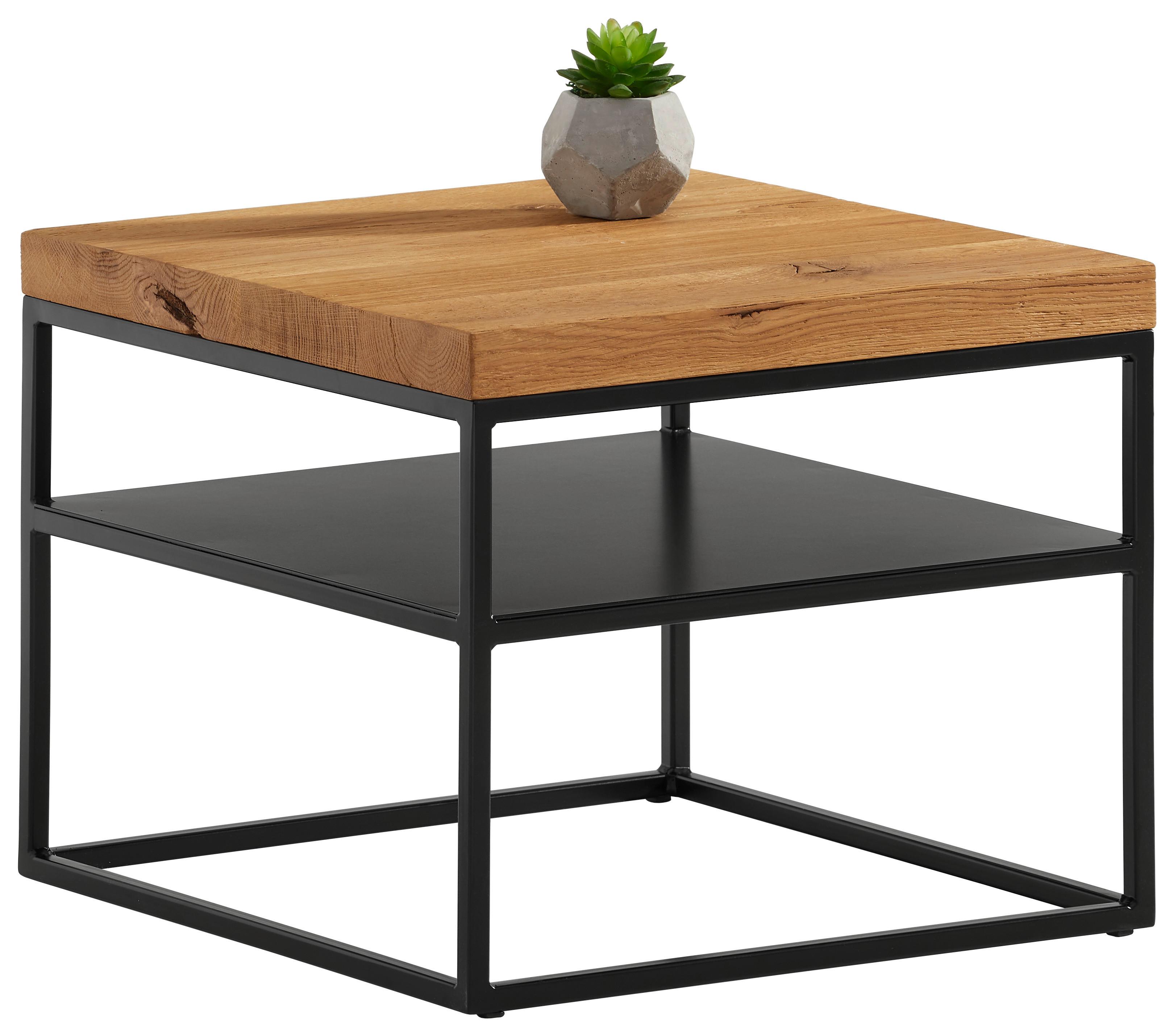 STOLIK KAWOWY VILLACH - czarny, Design, metal/drewno (50/50/40cm) - Novel