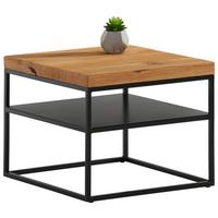 STOLIK KAWOWY VILLACH - czarny, Design, metal/drewno (50/50/40cm) - Novel