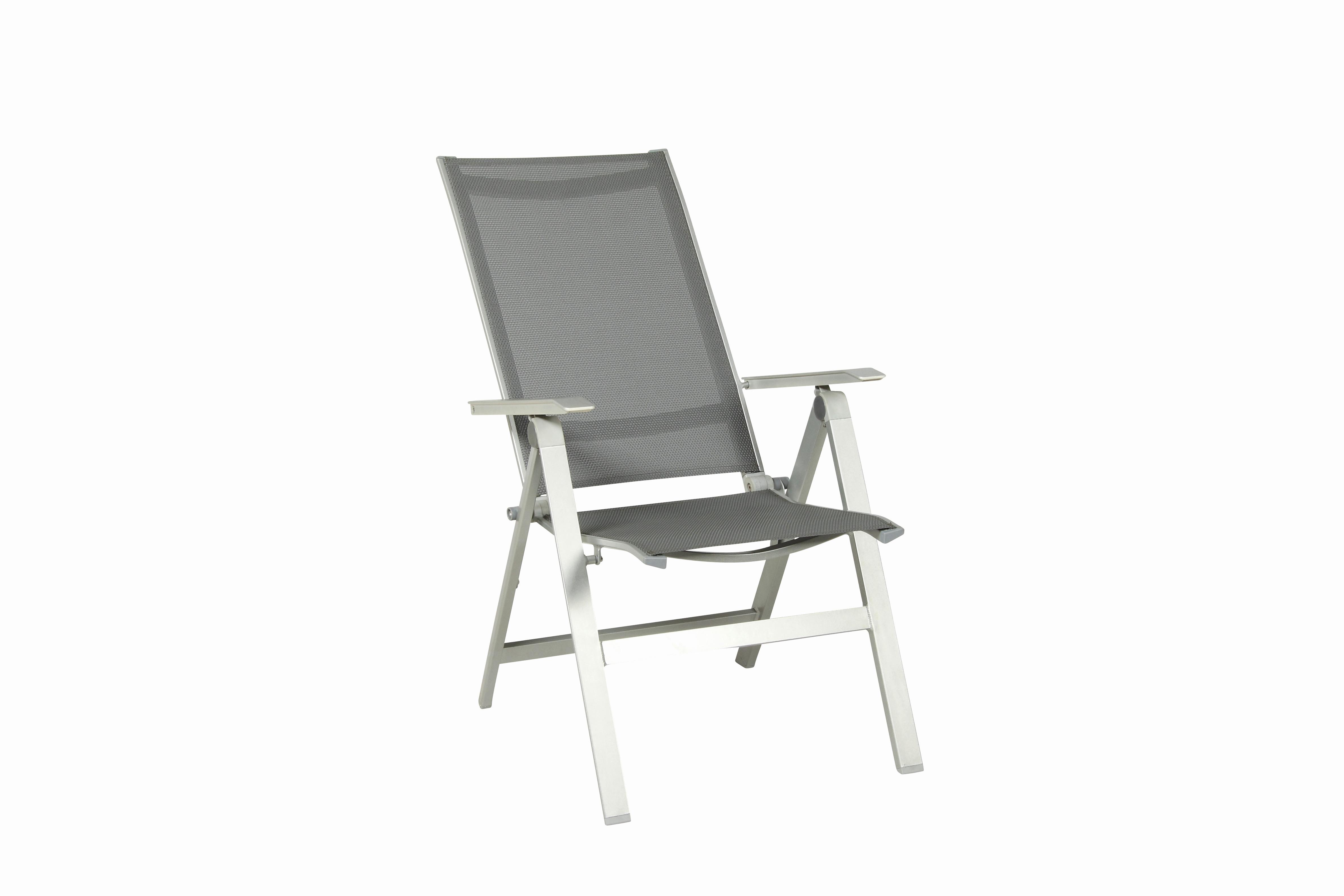 Gartensessel klappbar Urban Aluminium - Platinfarben/Graphitfarben, Basics, Metall (61/113/67cm) - Acamp