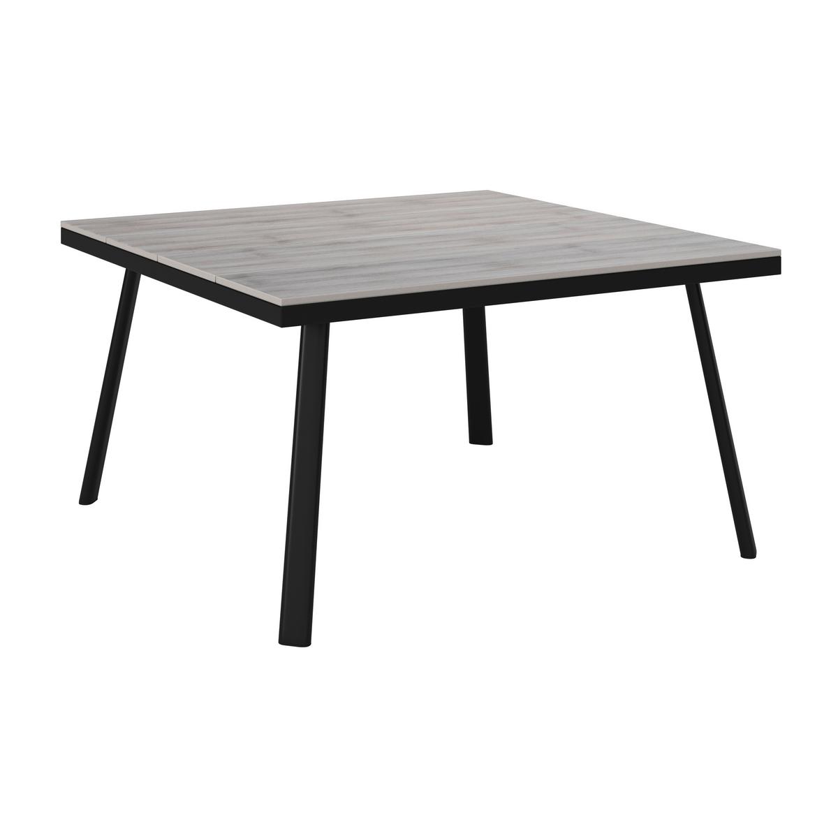 SALON DE JARDIN REPAS ELISA - Schwarz/Grau, Modern, Kunststoff/Textil (238/74/75cm) - Bessagi Garden