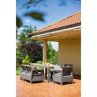 Kerti Garnitúra Corfu Fiesta - világosbarna, műanyag - Best Price