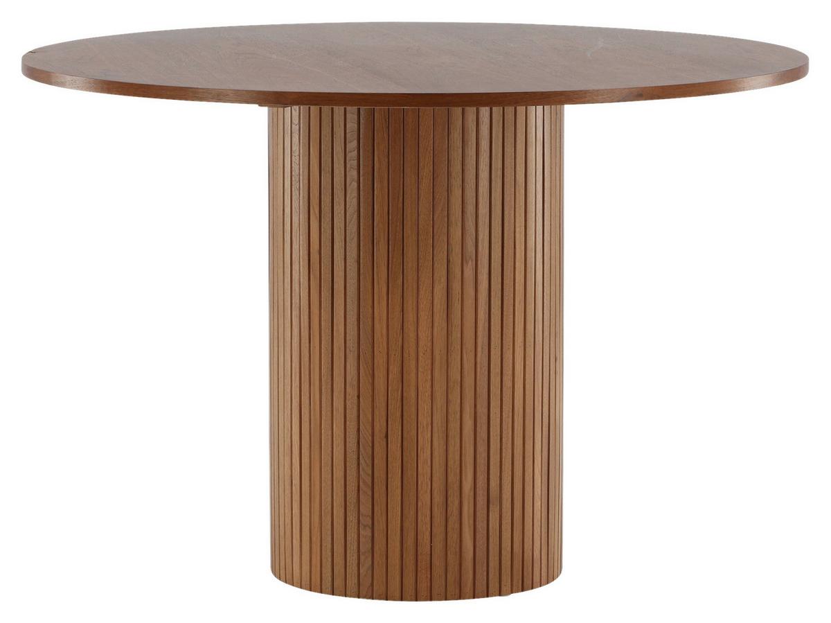 ESSTISCH BIANCA - Walnussfarben, Design, Holzwerkstoff (110/110/75cm) - Livetastic