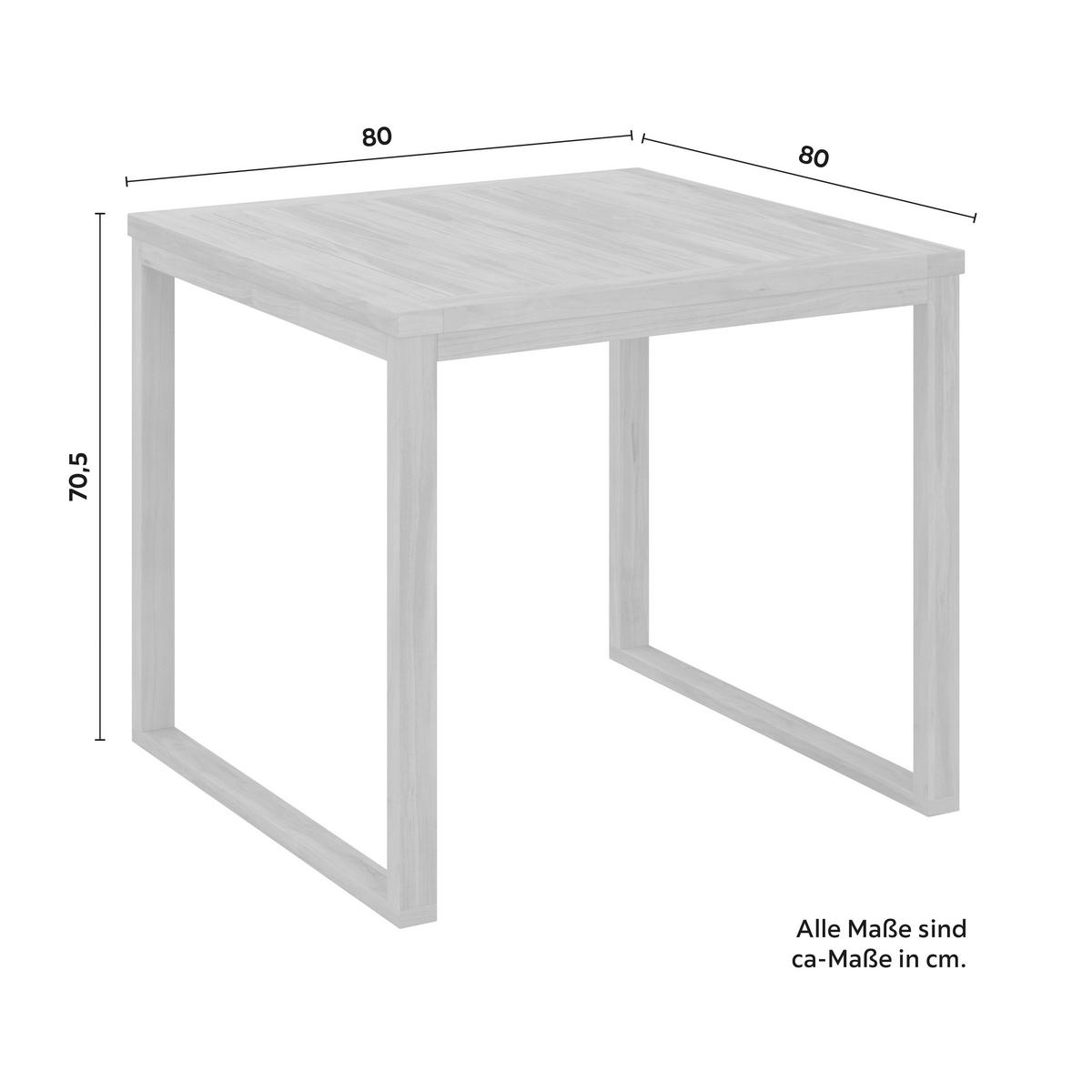Dining-Loungeset Anouk Creme Holz/Outdoorstoff - Creme/Grauweiß, MODERN, Holz/Textil (194/67/71cm) - Bessagi Garden