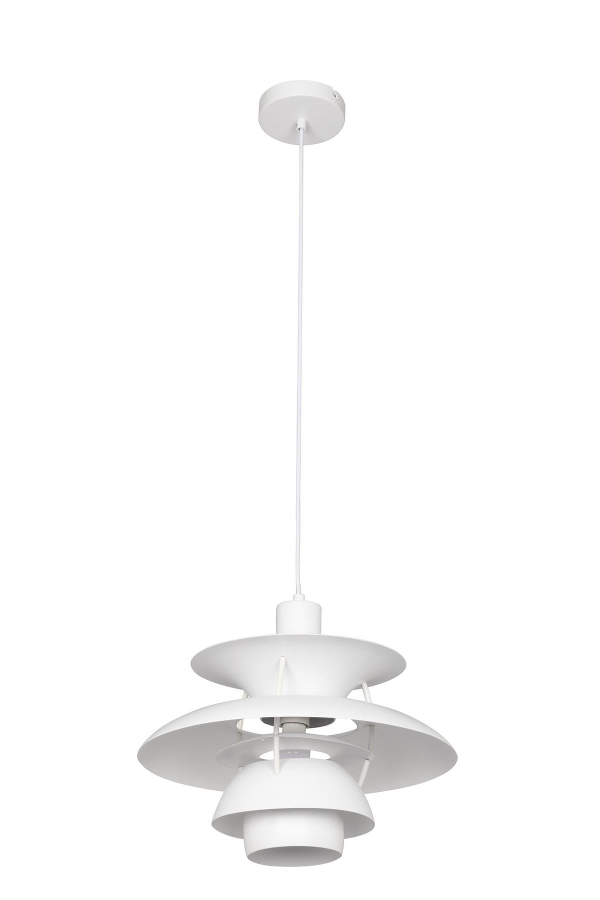 LAMPA WISZĄCA COPENHAGEN - biały, Design, metal (40/150cm) - Novel