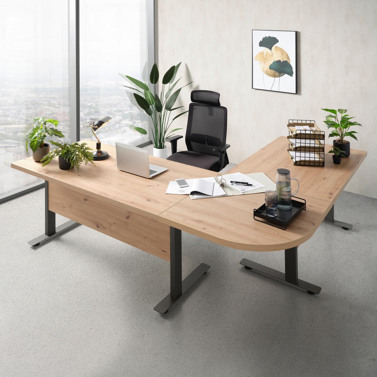 Schreibtischplatte Massiccio Eiche Artisan ca. 150x75x80cm - Eiche Artisan, MODERN, Holzwerkstoff (150/75/80cm) - Mömax