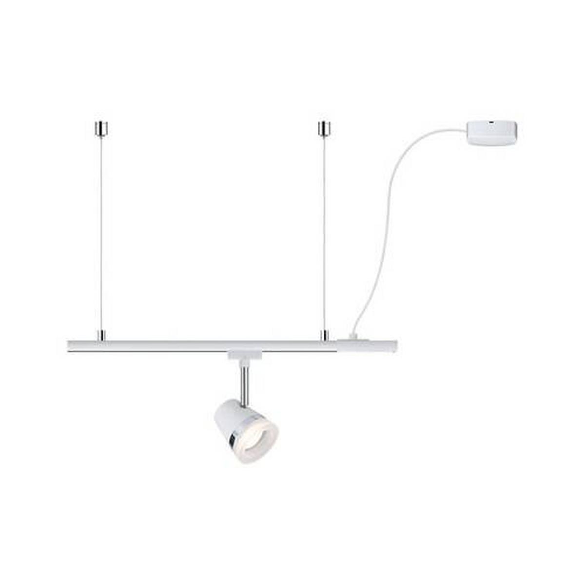 Schienensystem-Einspeiser Urail Cable Feed max. 1000 W - Weiß, Basics, Kunststoff/Metall (70cm) - Paulmann