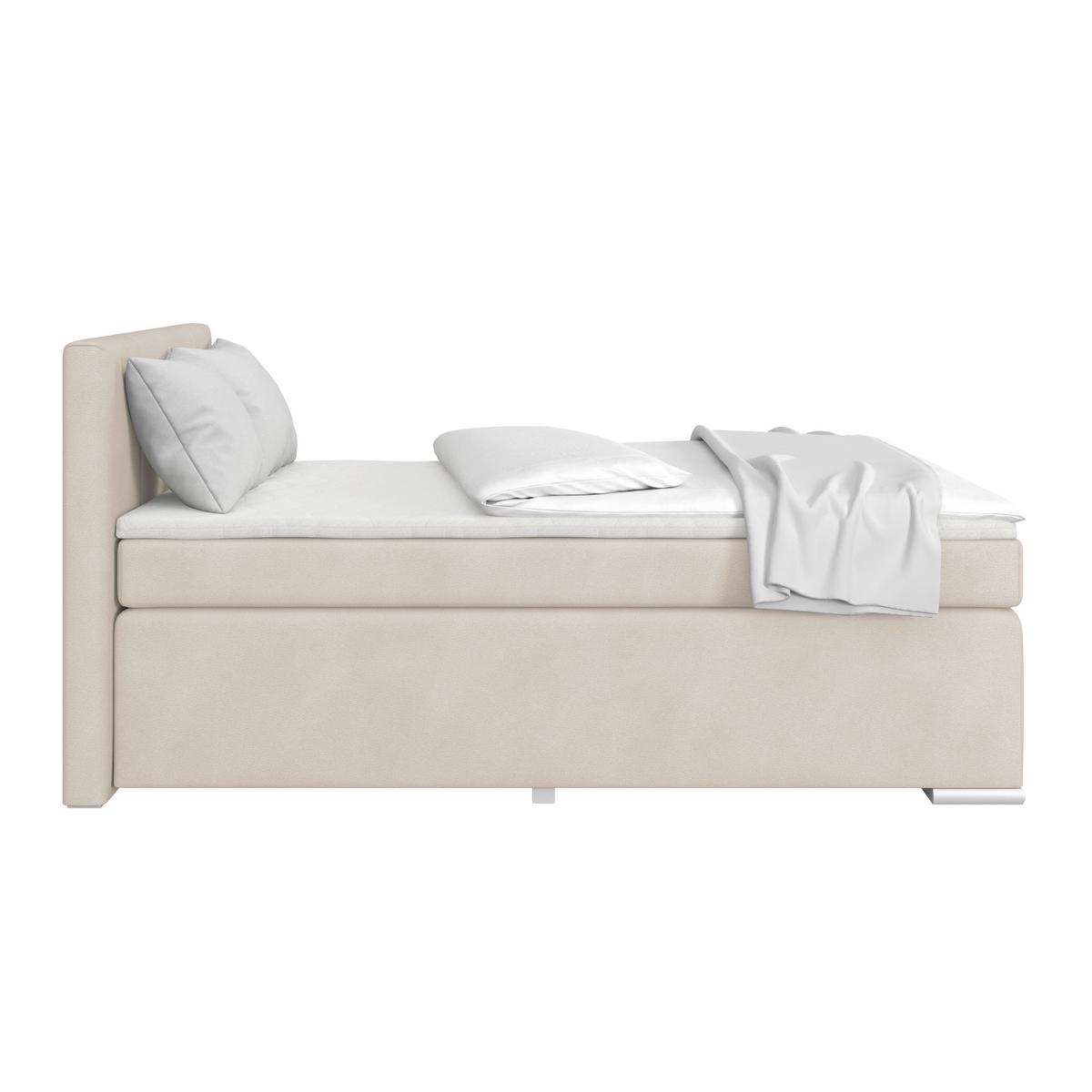 Boxspring Krevet Mira - boje sedefa, Konvencionalno, metal/tekstil (140/200cm) - Best Price