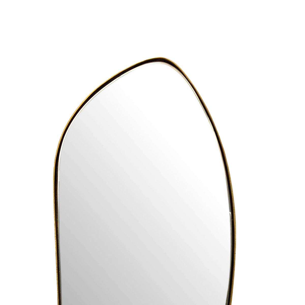 WANDSPIEGEL WL7.110 - Goldfarben, Design, Glas/Metall (33/90/2,5cm) - MID.YOU