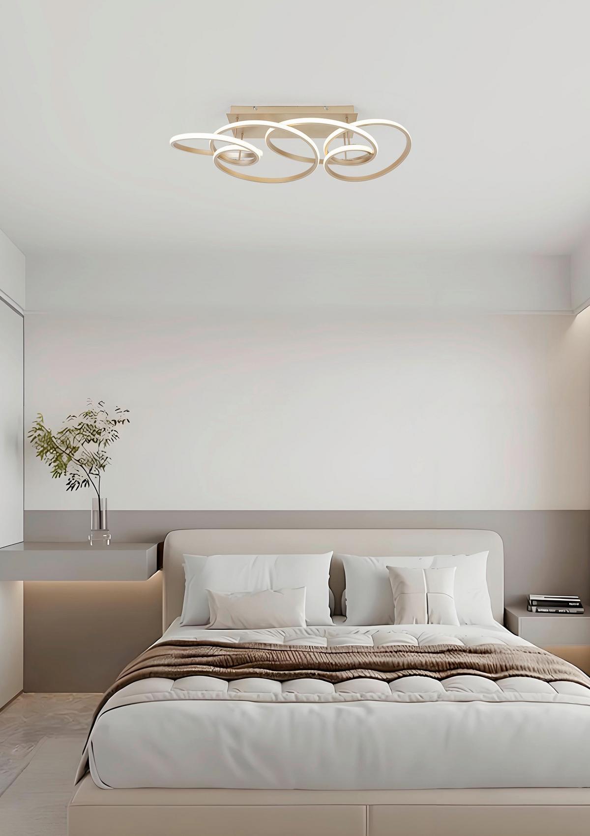 LED-Deckenleuchte Juli Cappuccinofarben max. 36 Watt - Cappuccino, MODERN, Kunststoff/Metall (70/40/25cm) - Premium Living