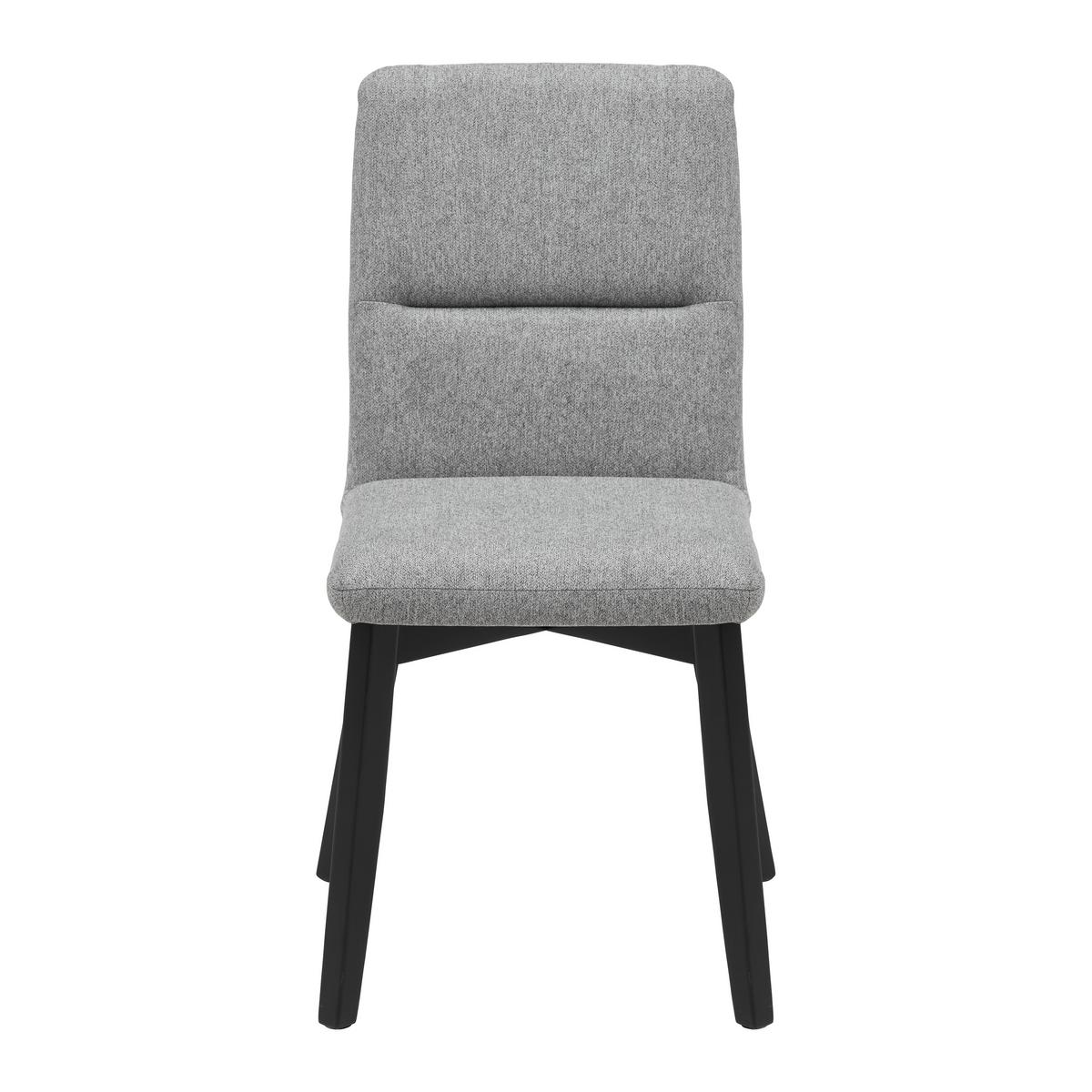 Stuhl Canon in Grau - Schwarz/Grau, Konventionell, Holz/Textil (49/88/61cm) - Mömax