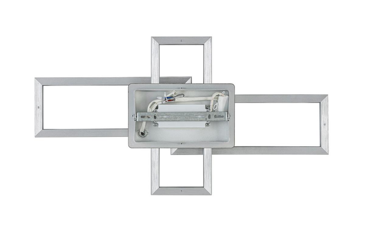 Stropna Led-svetilka Omie - barve kroma/srebrne barve, Moderno, kovina/umetna masa (63,5/34/8cm) - Mömax
