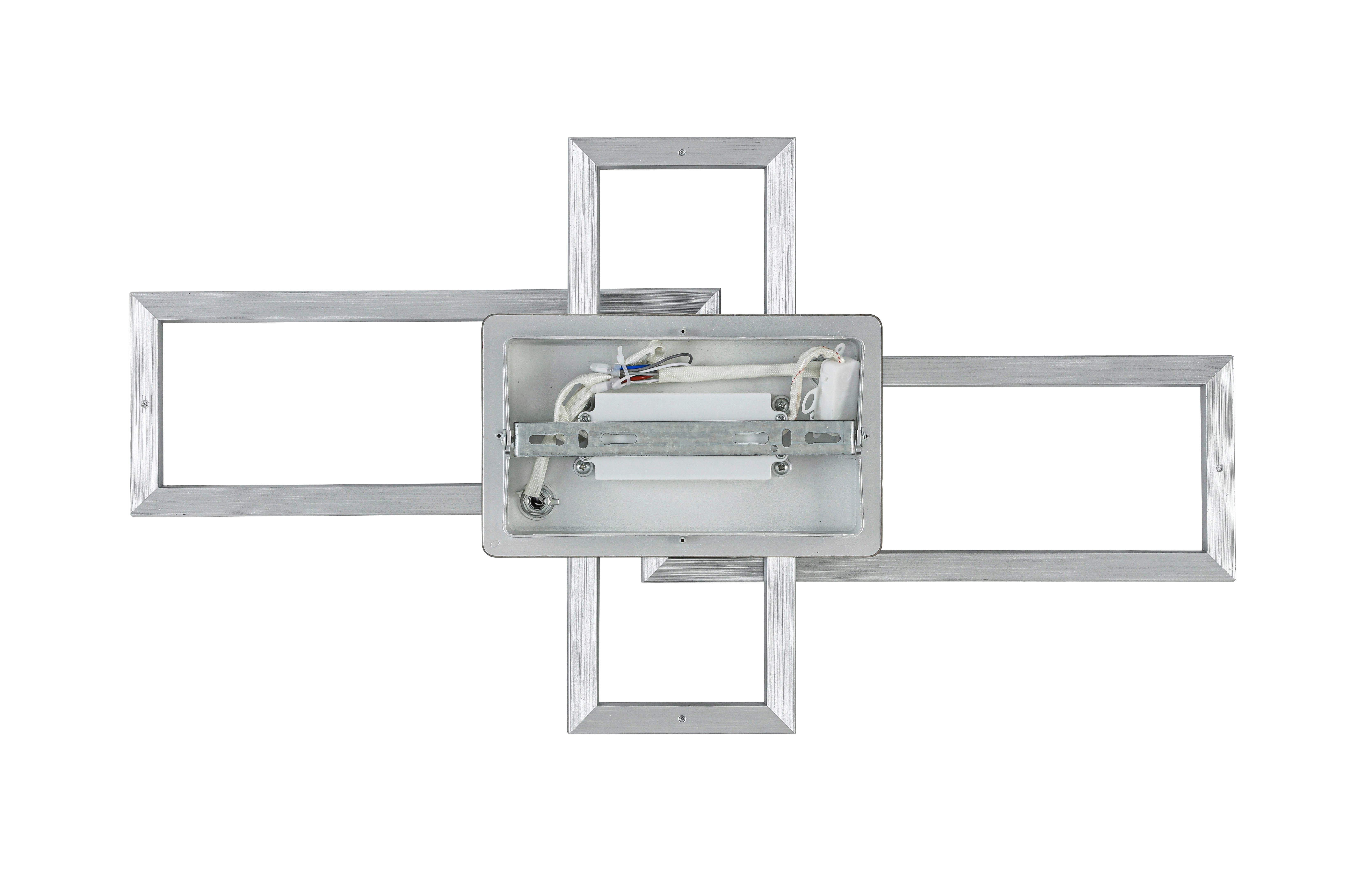 LED-TAKLAMPA OMIE - kromfärg/silver, Modern, metall/plast (63,5/34/8cm) - Mömax