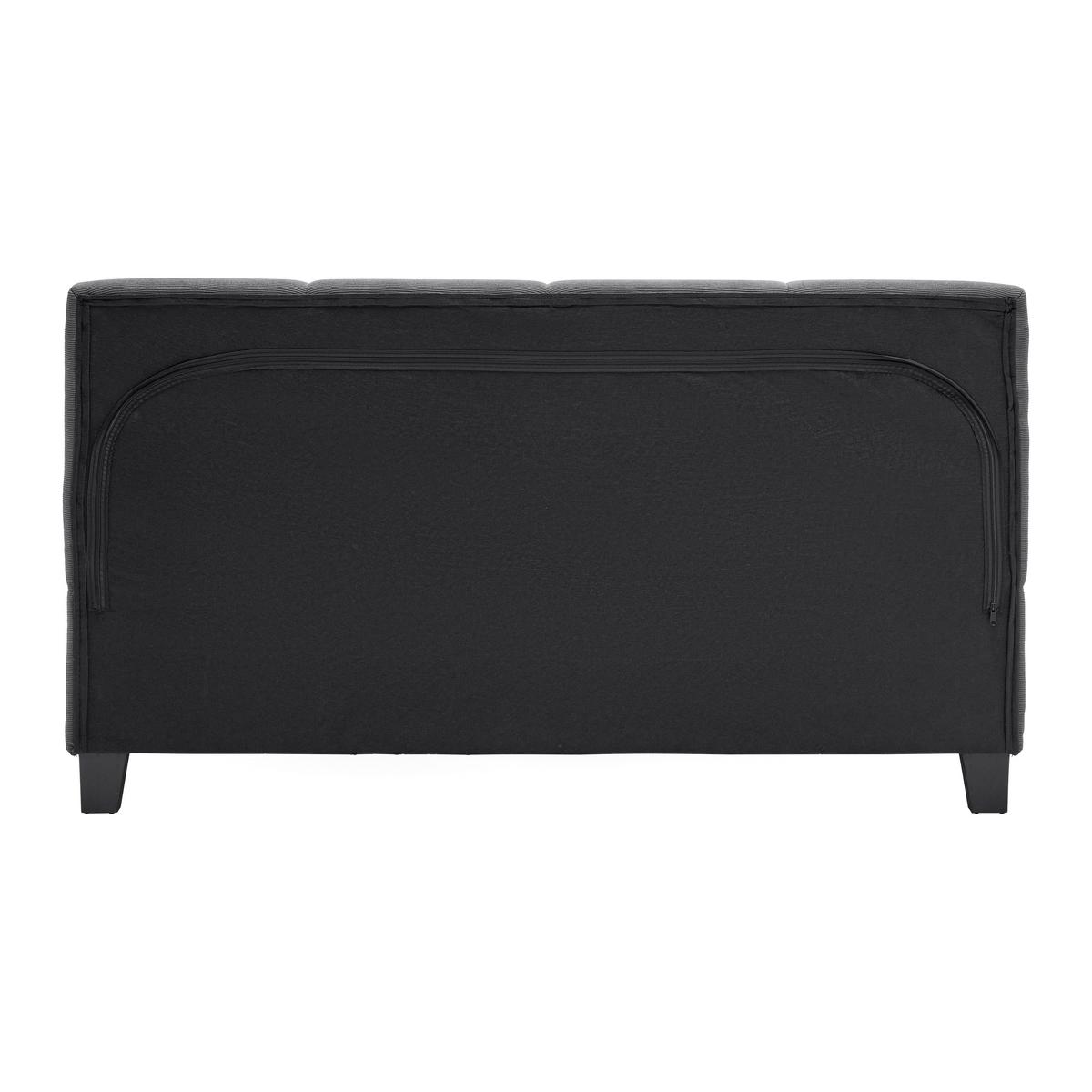 Polsterbett Crazy Dunkelgrau ca. 140x200cm - Dunkelgrau/Schwarz, MODERN, Holz/Kunststoff (140/200cm) - Based