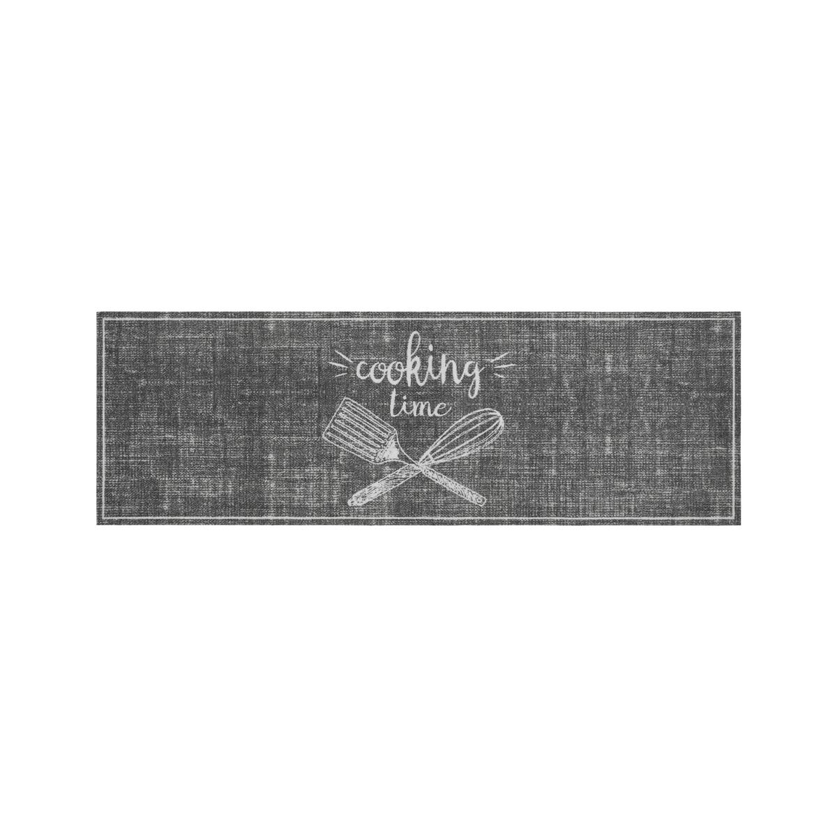 Küchenläufer Cooking Time Braun ca. 50x150cm - Braun, Modern, Kunststoff (50/150cm) - Mömax