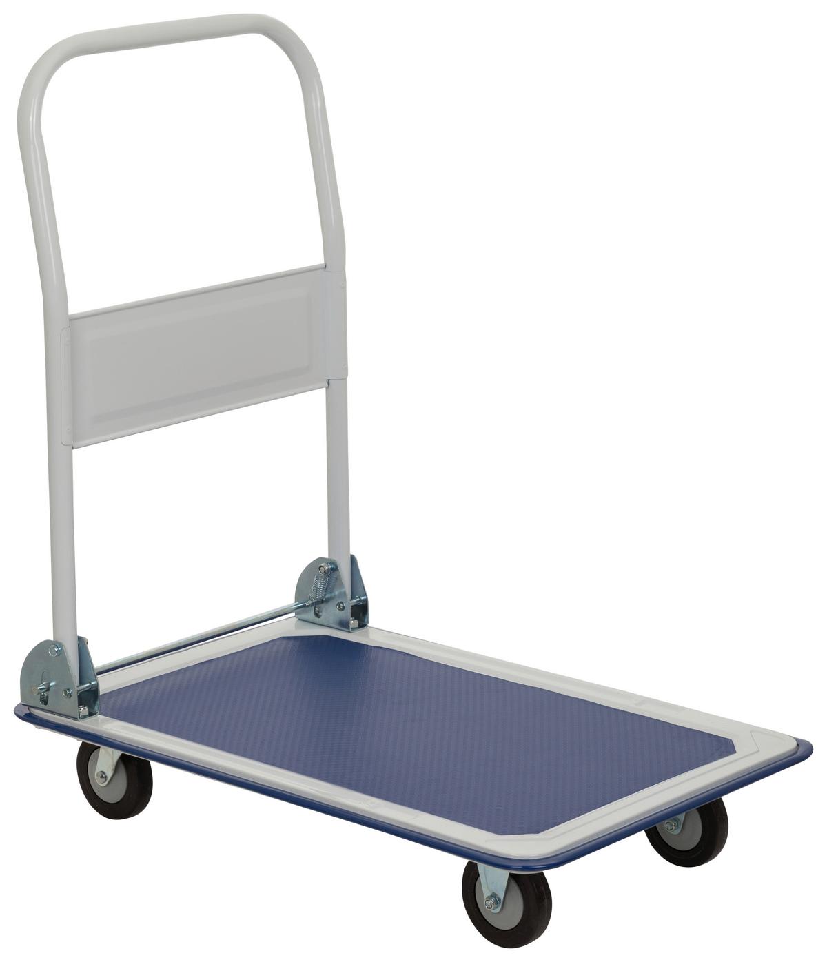 Transportni Voziček Carry, Modra, Bela - modra/bela, Basics, kovina (48/82,5/73cm) - MID.YOU