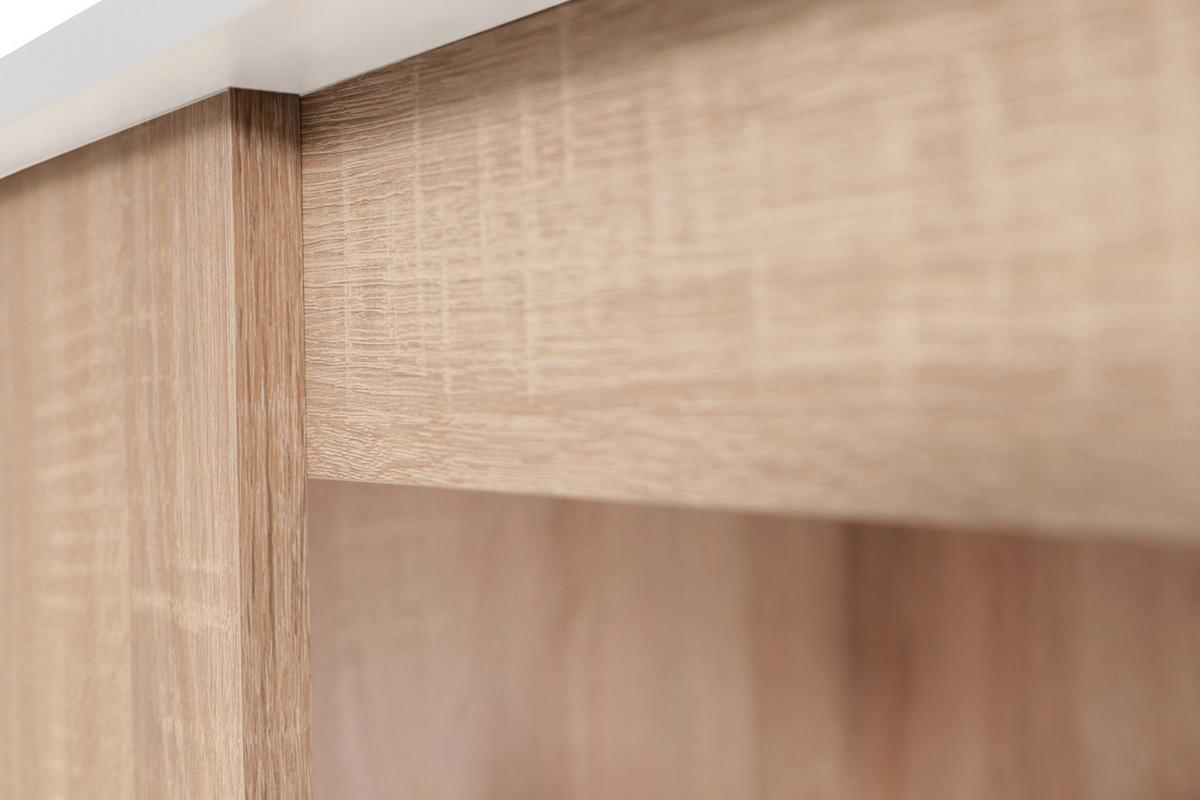 Barska Miza Merle, Barva Hrasta, Bela, 103x50cm - barve hrasta/bela, Design, leseni material (103/50/115cm) - Respekta