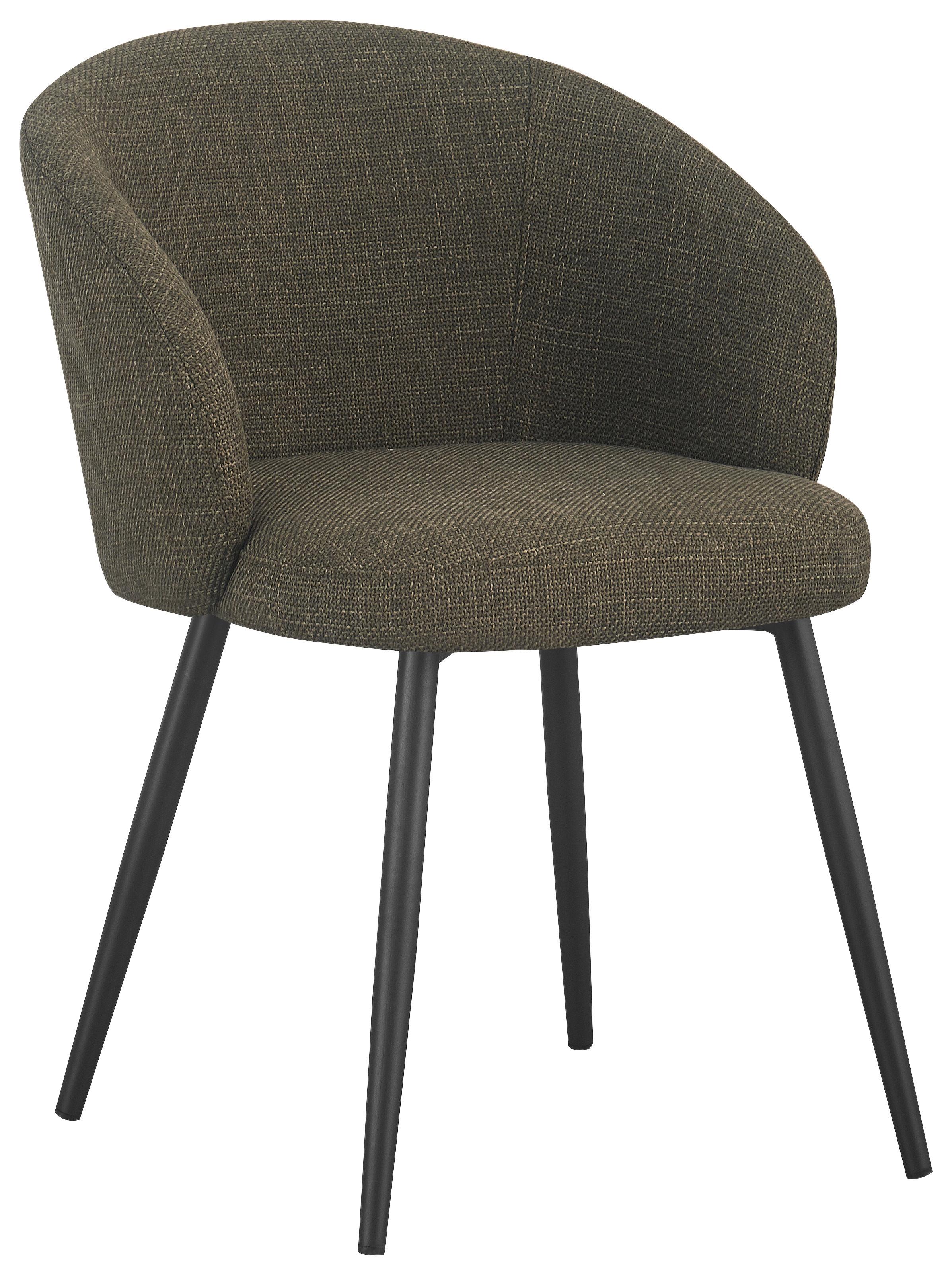STOL NALA - grön/svart, Lifestyle, metall/textil (57/76/60cm) - Mömax