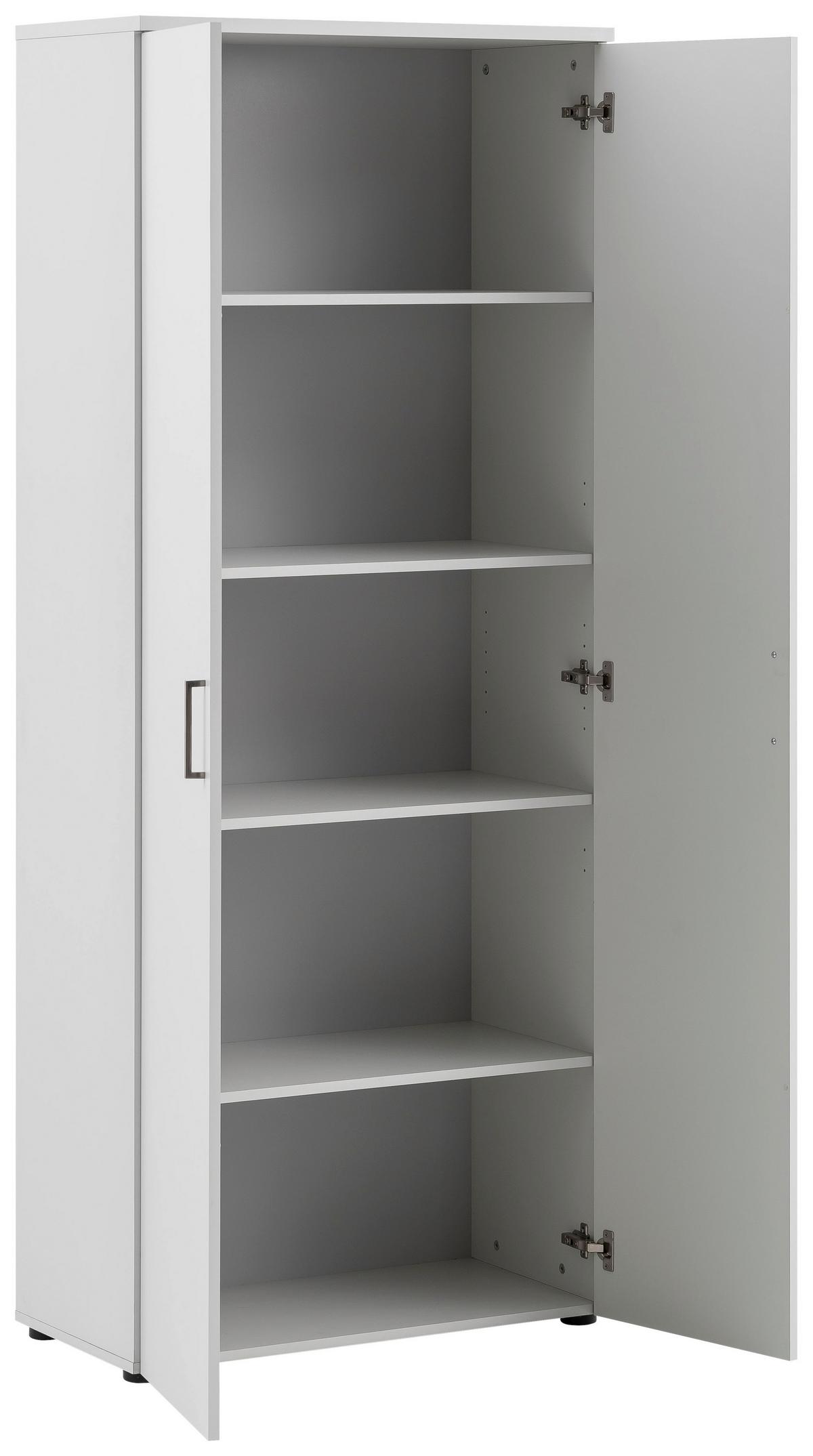 Aktenschrank Set H800T2 Hellgrau ca. 80,2x199,7x41cm - Hellgrau, MODERN, Holzwerkstoff (80,2/199,7/41cm) - MID.YOU