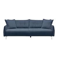 Canapea KISS - albastru închis/negru, Modern, lemn (241/90/117cm) - Mömax