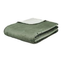 Kétoldalas Takaró Hermi - zsályazöld/jadezöld, Konventionell, textil (150/200cm) - Modern Living