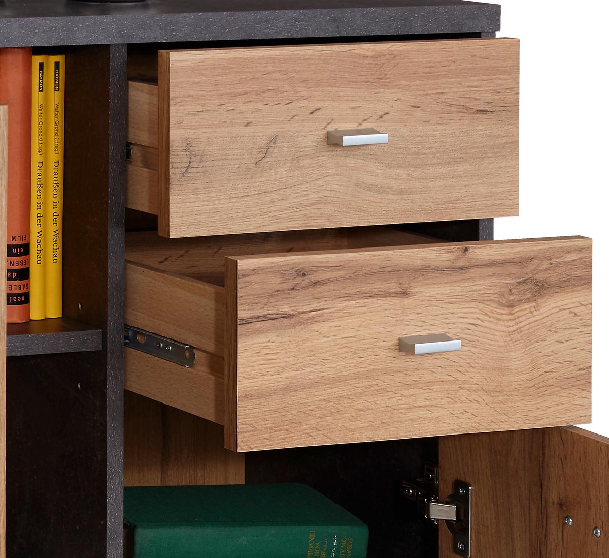 Komoda 4-You Yuk04 - barve hrasta, Moderno, leseni material (74/85,4/34,6cm) - Mömax