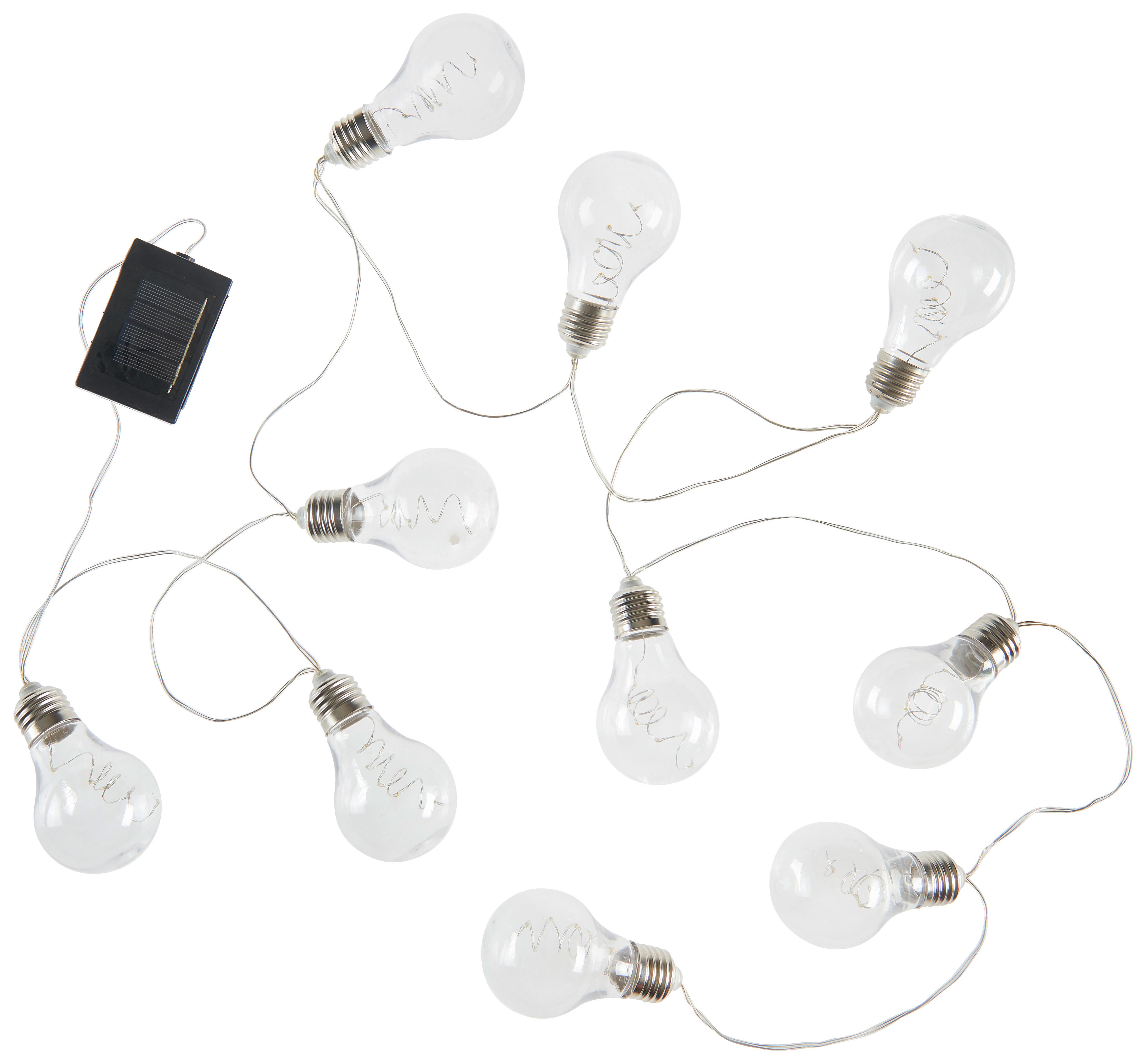 LAMPA SOLARNA KARL - czarny/przezroczysty, Lifestyle, tworzywo sztuczne/metal (380cm) - Ambia Garden
