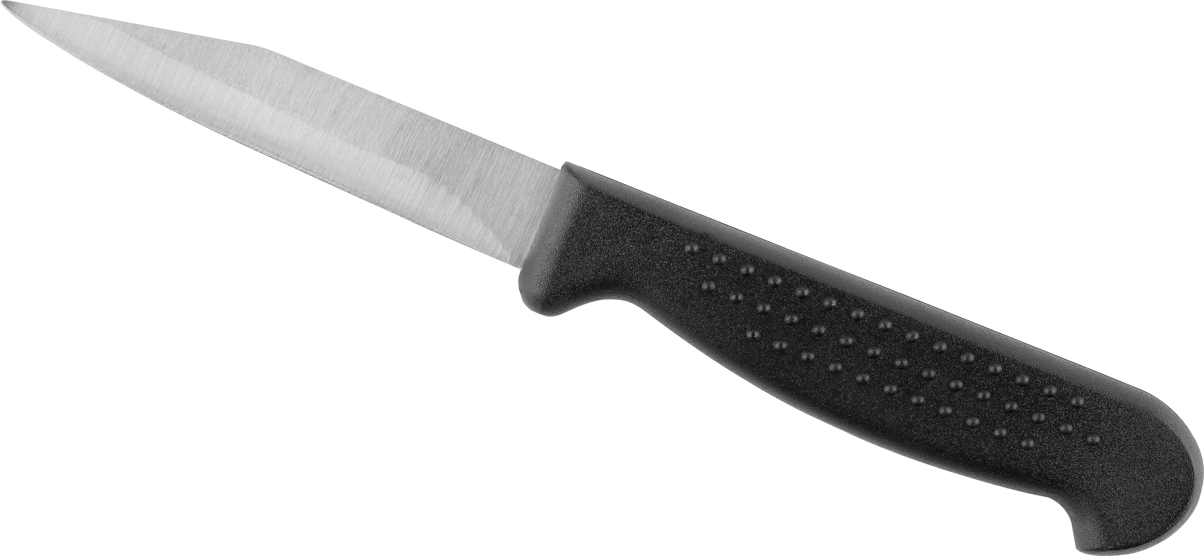 nóż uniwersalny Joe stal nierdzewna - czarny/stalowy, tworzywo sztuczne/metal (17,5cm) - Modern Living