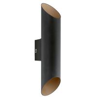 Aussenwandleuchte 94804* Agolada - Schwarz/Kupferfarben, Design, Metall (7,5/36cm) - Eglo