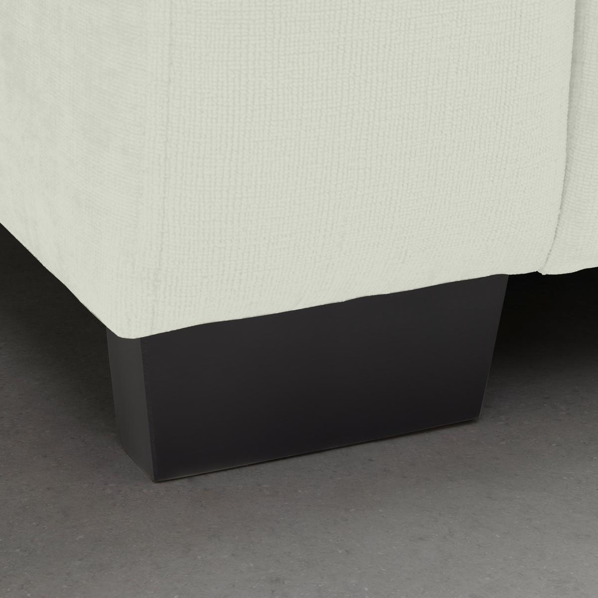 Bigsofa Matteo Weiß - Weiss/Schwarz, Modern, Holz (246/93/124cm) - Based